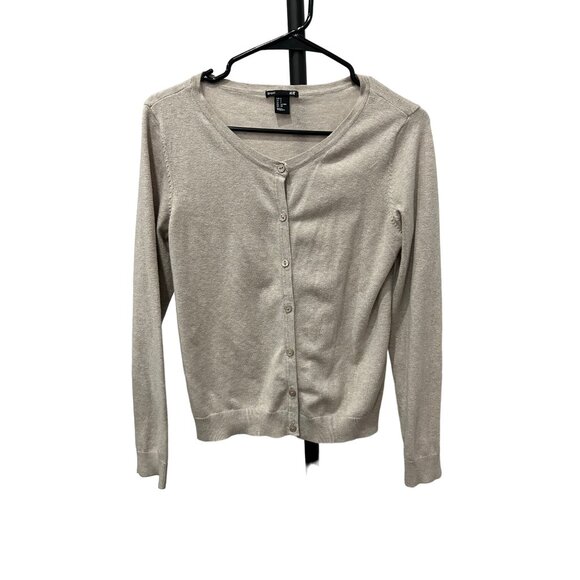 H&M Basic Womens Beige Cardigan Sweater Size S - Picture 1 of 9
